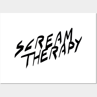 Scream Therapy podcast basic logo Posters and Art